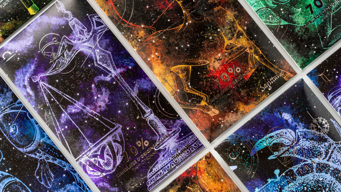 Tablettes Astro Astral Chocolat, une par signe du zodiaque