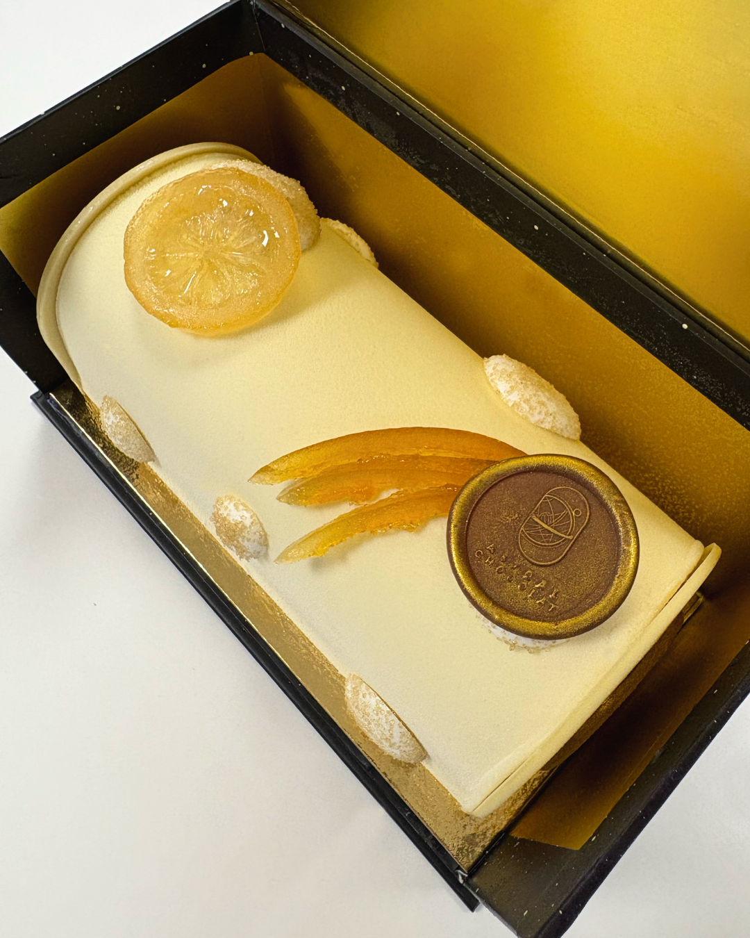 Bûche glacée de Noël Agrume