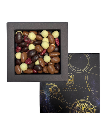 Coffret de fruits secs enrobés
