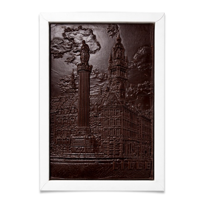 Tablette Lille chocolat noir 70% & praliné amandes-noisettes caramel