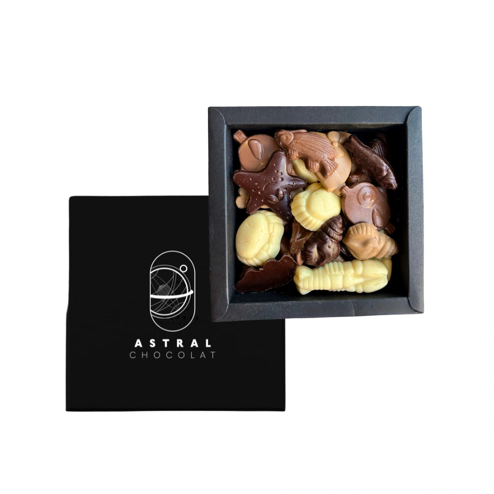 Assortiment de fritures en chocolat de Pâques