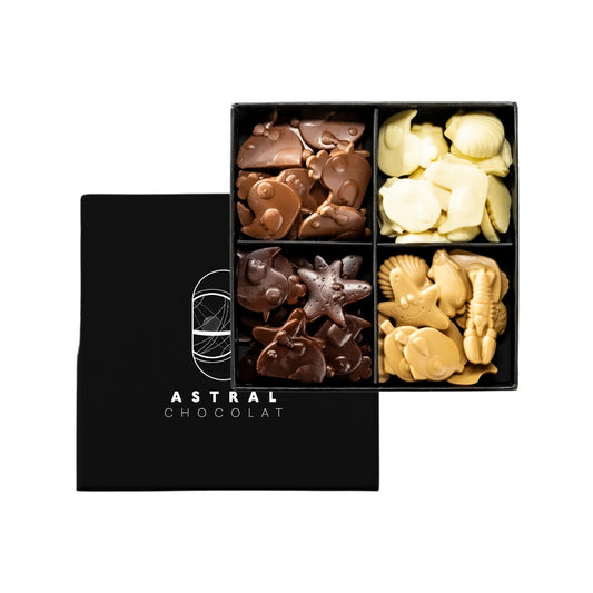 Assortiment de fritures en chocolat de Pâques