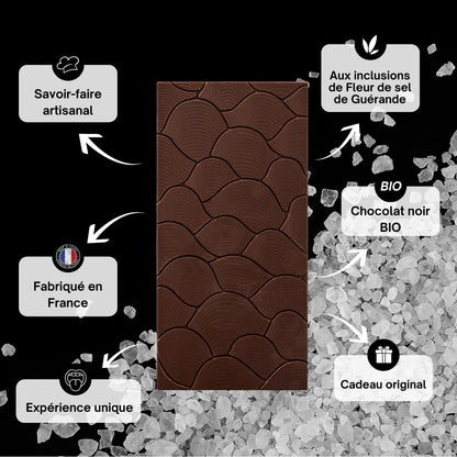 Chocolat noir 70%, sel de Guérande, épices, chocolat épices, chocolat aphrodisiaque, chocolat à offrir, astral chocolat